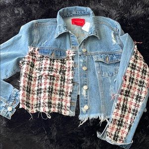 jean jacket (never worn)